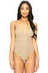 Sexy Bare Strappy Caged Triangular Bodysuit